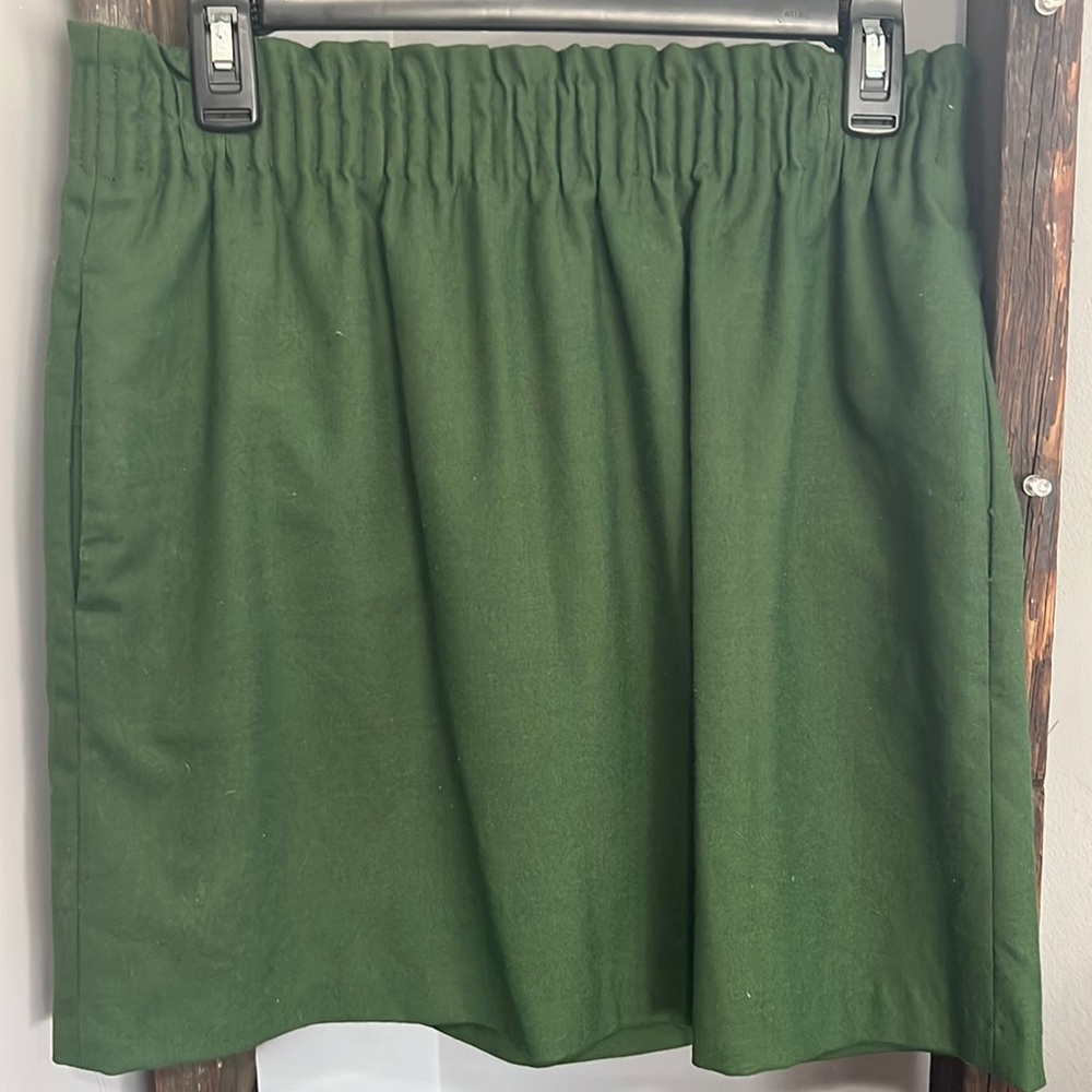 J Crew Factory WOOL Sidewalk Skirt- BEAUTIFUL GREEN
